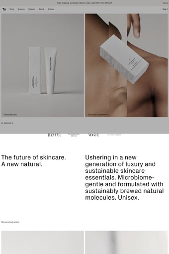 Tiny Associates landing page