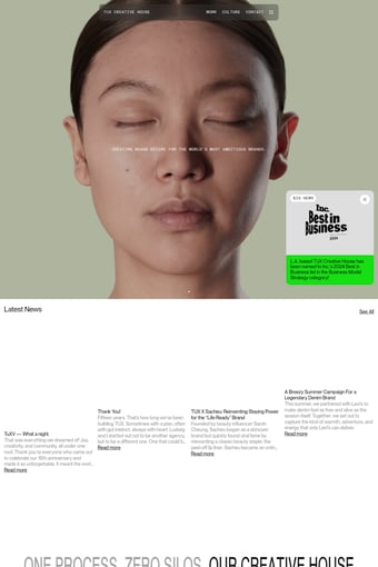 TUX CREATIVE HOUSE • Plan / Make / Launch landing page
