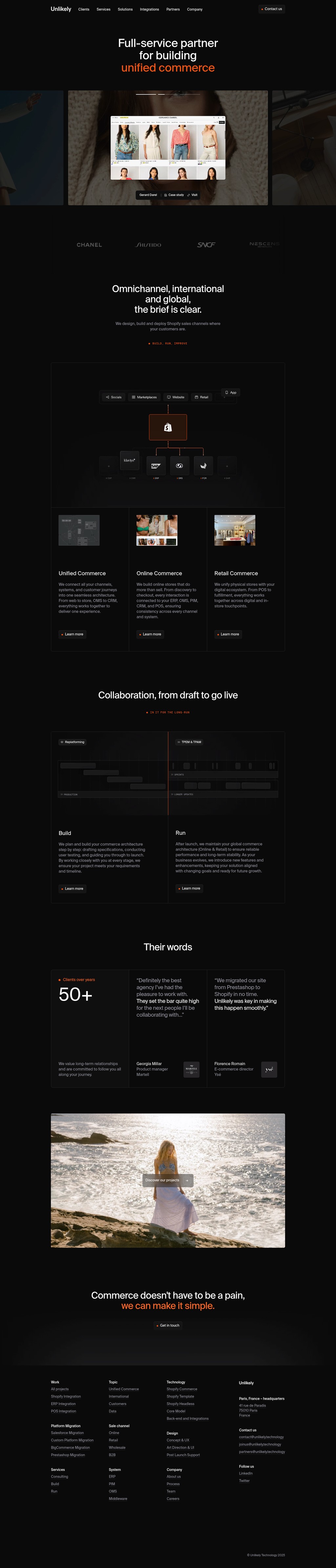 Unlikely desktop landing page