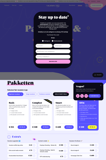 Vacature Via landing page