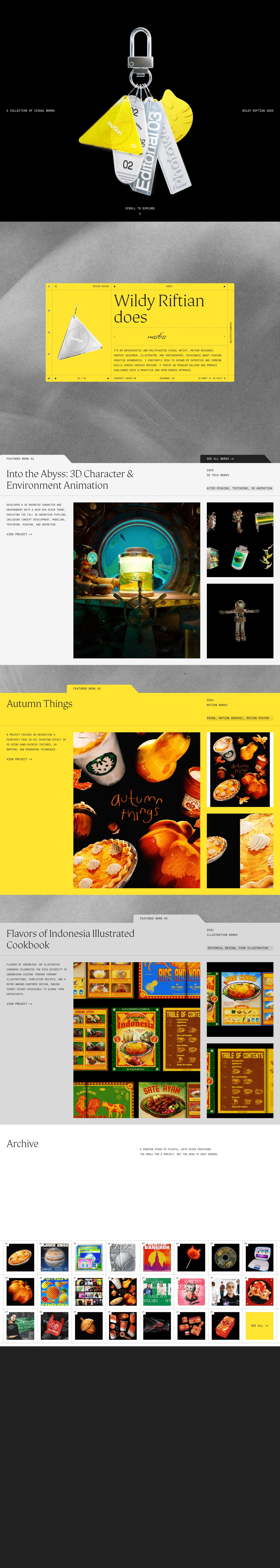 Wildy Riftian desktop landing page