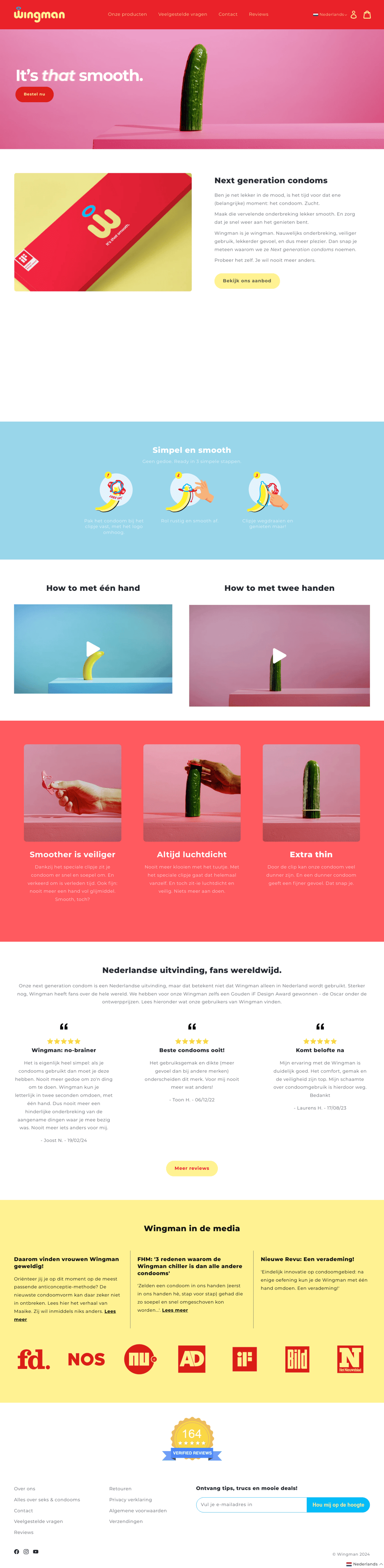 Wingma desktop landing page