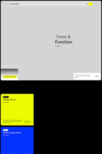 WORK LOUDER® landing page