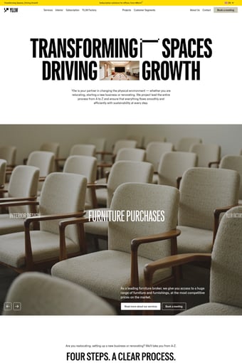 Your partner for workplace transformation landing page