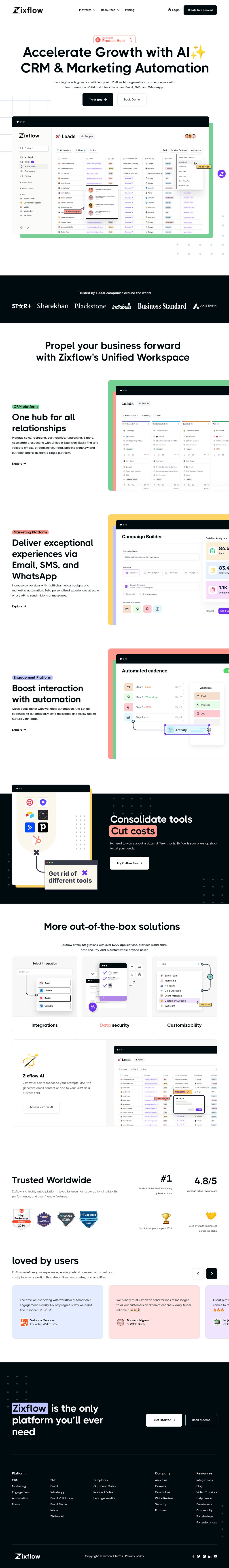 Zixflow desktop landing page