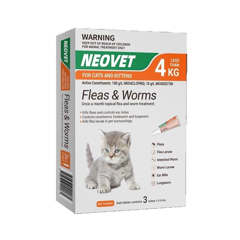 Cat Flea, Tick & Worm