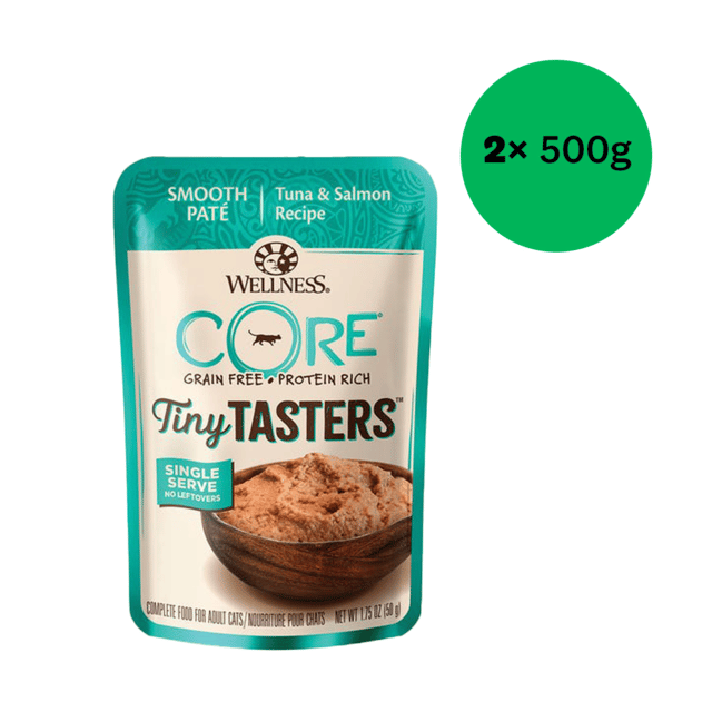 Wellness Core Tiny Tasters Tuna & Salmon Pate Wet Cat Food - 50g X 12
