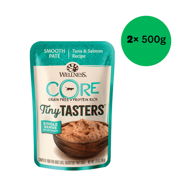 Wellness Core Tiny Tasters Tuna & Salmon Pate Wet Cat Food - 50g X 12