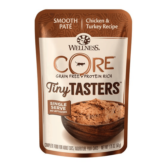 Wellness Core Tiny Tasters Chicken & Turkey Pate Wet Cat Food - 50g X 24
