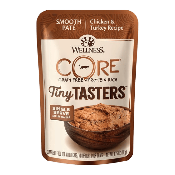 Wellness Core Tiny Tasters Chicken & Turkey Pate Wet Cat Food - 50g X 48
