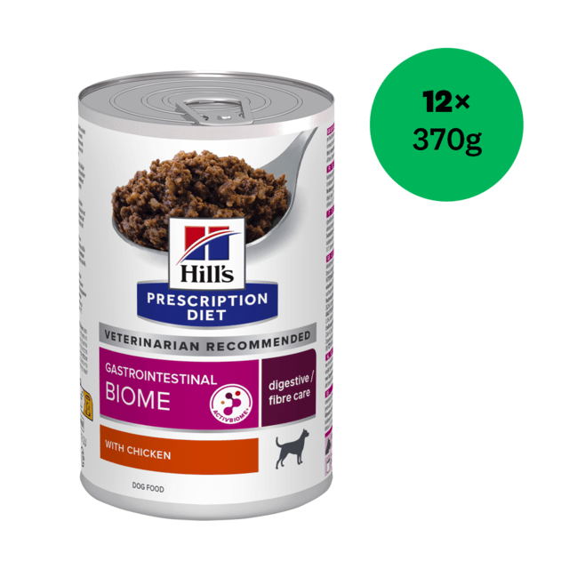 Hill's Prescription Diet Gastrointestinal Biome Digestive/Fibre Care Wet Dog Food - 370Gx12