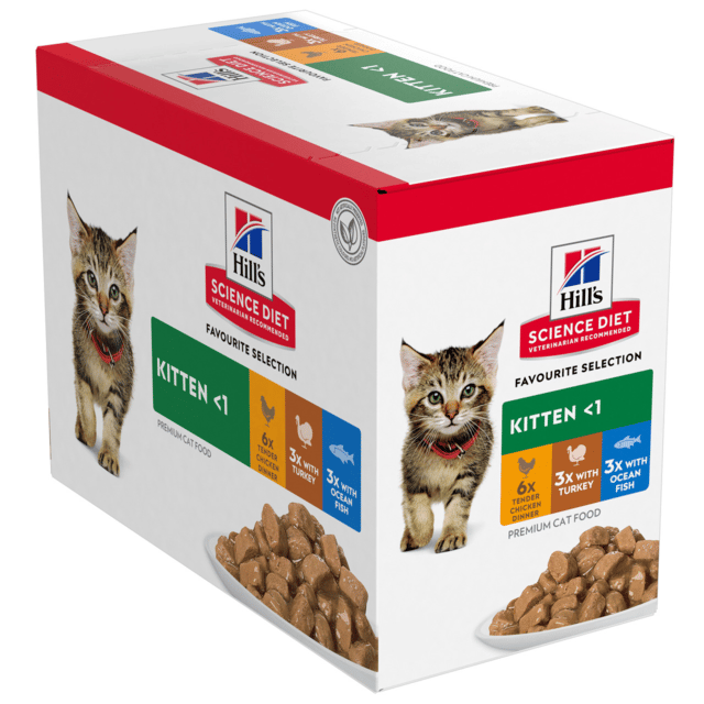 Hill's Science Diet Kitten Wet Cat Food Variety Pack - 85g X 24