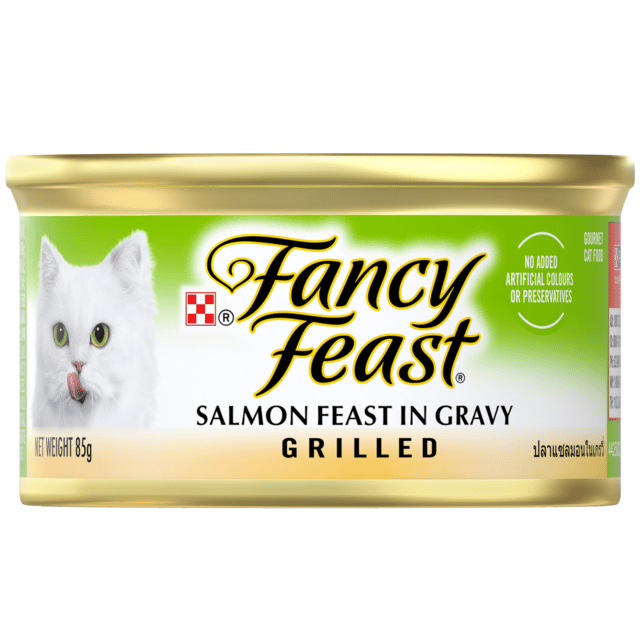Fancy Feast Grilled Salmon Feast In Gravy Wet Cat Food - 85g X 24