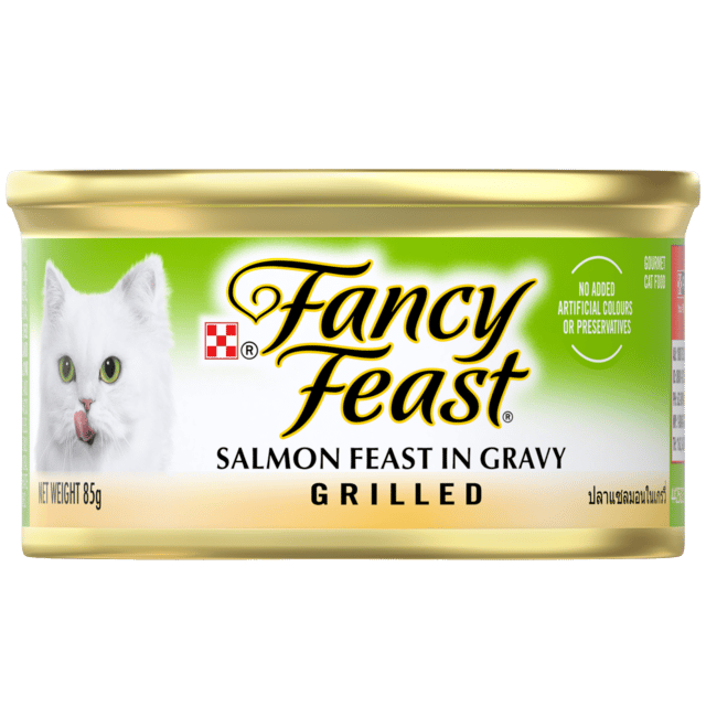 Fancy Feast Grilled Salmon Feast In Gravy Wet Cat Food - 85g X 24
