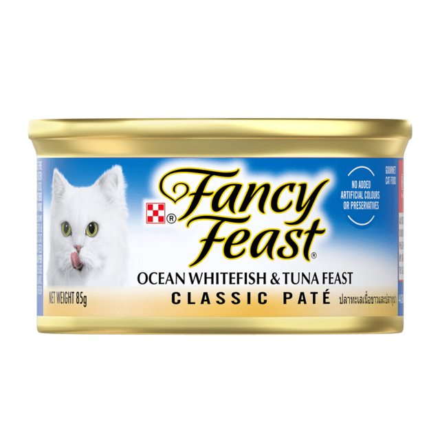 Fancy Feast Classic Pate Ocean Whitefish & Tuna Feast Wet Cat Food