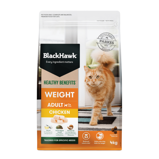 Black Hawk Healthy Benefits Adult Weight Chicken Dry Cat Food