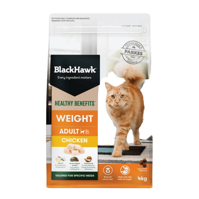 Black Hawk Healthy Benefits Adult Weight Chicken Dry Cat Food