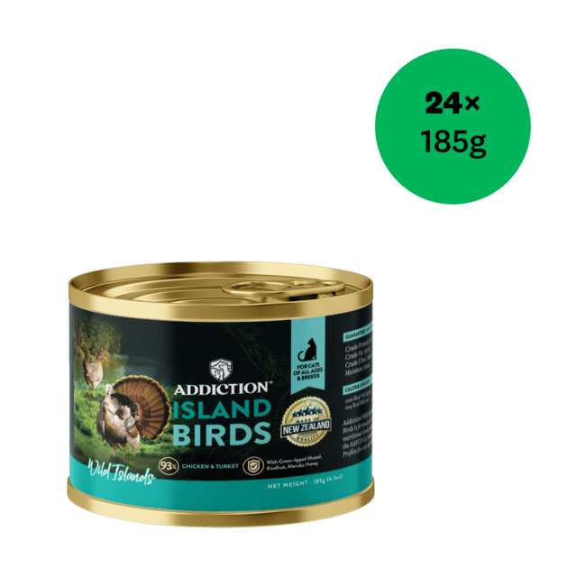 Addiction Wild Islands Island Birds Chicken & Turkey Wet Cat Food - 185g X 24