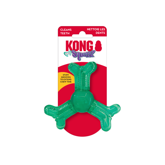 Kong Squeezz Dental Roller Dog Toy - Small