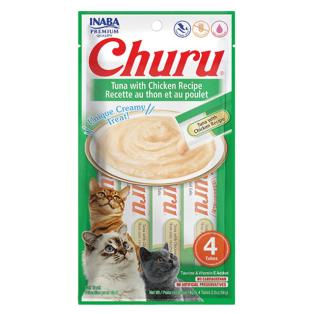 Inaba Churu Tuna & Chicken Cat Treats - 112g (2 X 56g)