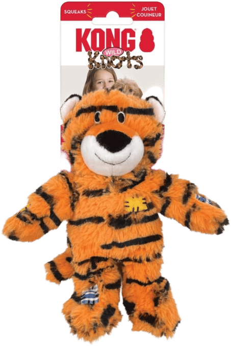 Kong Wild Knots Tiger Dog Toy - Small/Medium