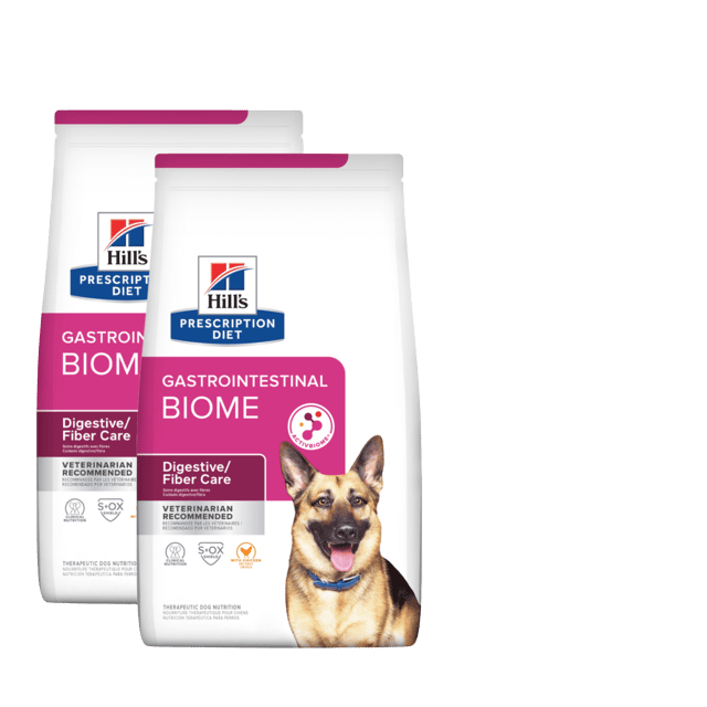 Hill's Prescription Diet Gastrointestinal Biome Digestive/Fibre Care Dry Dog Food - 25kg (2x 12.5kg Bags)