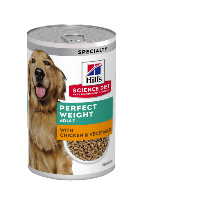 Hill's Science Diet Adult Perfect Weight With Chicken & Vegetables Canned Wet Dog Food - 370Gx12