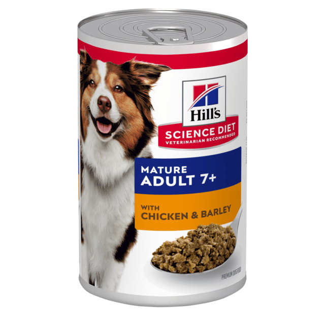 Hill's Science Diet Adult 7+ With Chicken & Barley Canned Senior Wet Dog Food