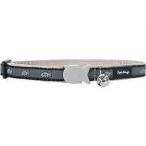 Red Dingo Cat Collar Grey Shark Adjustble