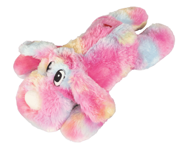 Yours Droolly Rainbow Muff Pup Dog Toy - Medium