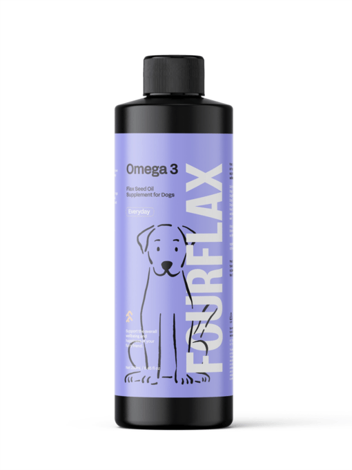 Fourflax Dog Omega-3 Flax Seed Oil Supplement