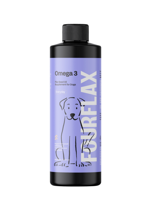 Fourflax Dog Omega-3 Flax Seed Oil Supplement