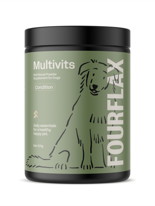 Fourflax Multivits Dog Multivitamin Powder Supplement