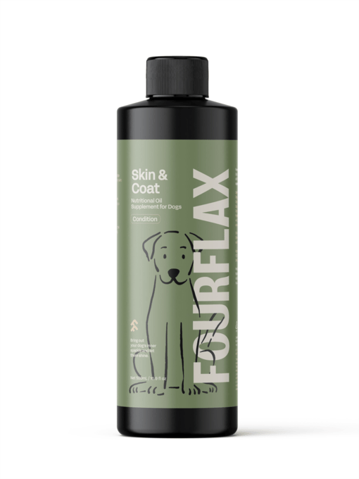 Fourflax Skin & Coat Support Supplement Oil For Dogs
