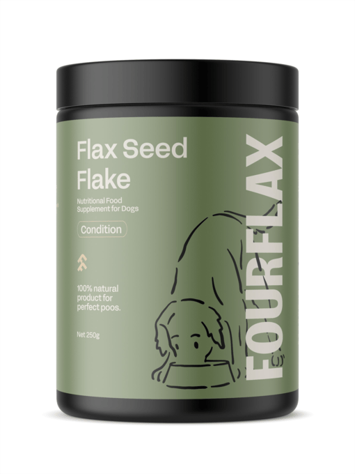 Fourflax Flax Seed Flake Digestive Health Supplement For Dogs