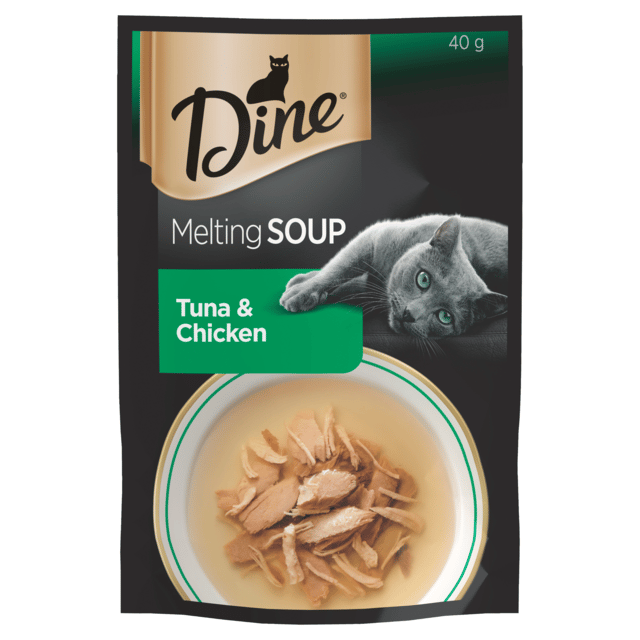 Dine Melting Soup Tuna & Chicken Wet Cat Food
