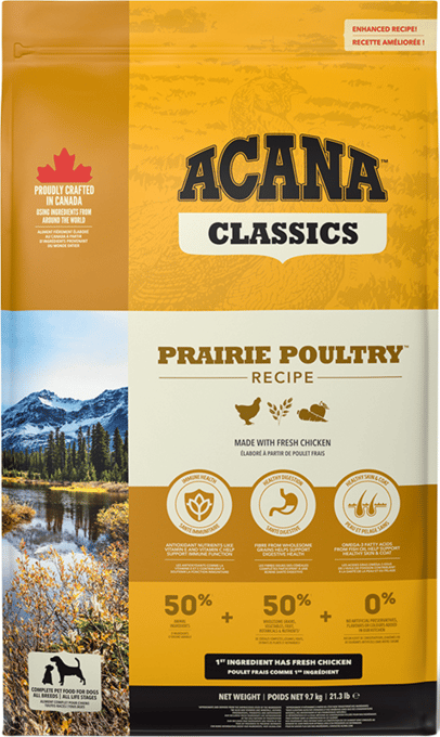 Acana Classics Prairie Poultry Recipe Dry Dog Food - 19.4kg (2x 9.7kg Bags)