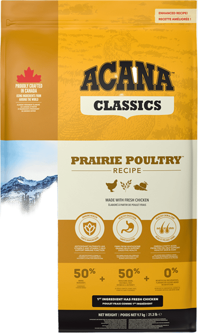 Acana Classics Prairie Poultry Recipe Dry Dog Food - 19.4kg (2x 9.7kg Bags)