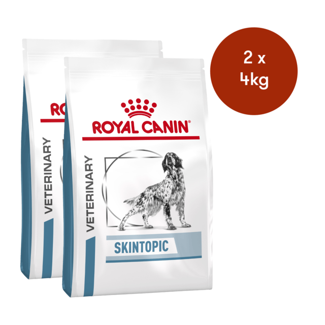 Royal Canin Vet Skintopic Dog Dry Food - 4kg (2 X 2kg Bags)
