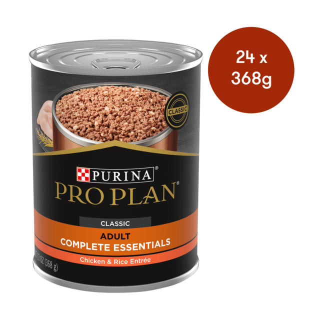 Pro Plan Adult Chicken & Rice Entree Wet Dog Food - 368g X 24