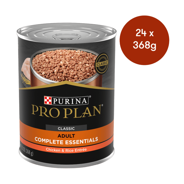 Pro Plan Adult Chicken & Rice Entree Wet Dog Food - 368g X 24