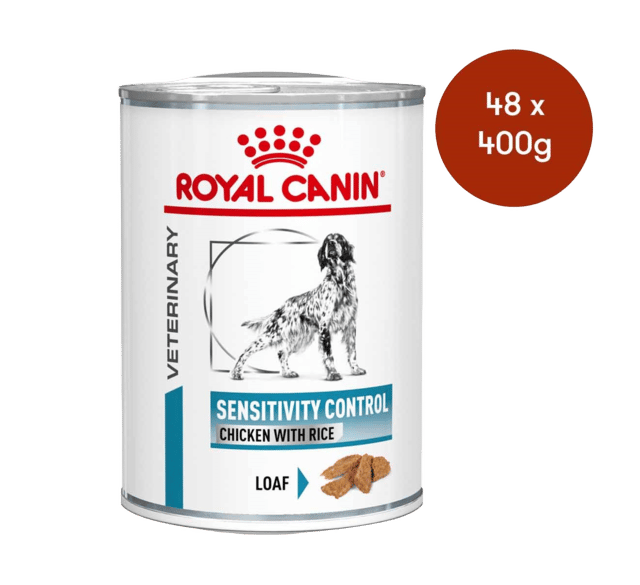 Royal Canin Vet Sensitivity Control Chicken & Rice Wet Dog Food - 410g X 48