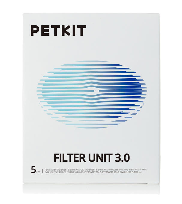 Petkit Eversweet Cat And Dog Water Fountain Replacement Filters - 5 Pack
