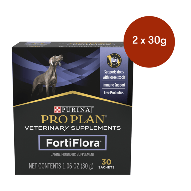 Pro Plan Veterinary Diet Fortiflora Dog Probiotic Supplement - 60g (2 X 30g)