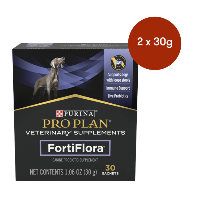 Pro Plan Veterinary Diet Fortiflora Dog Probiotic Supplement - 60g (2 X 30g)