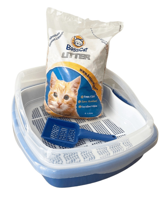Bosscat Wood Pellet Cat Litter Tray Combo - Combo