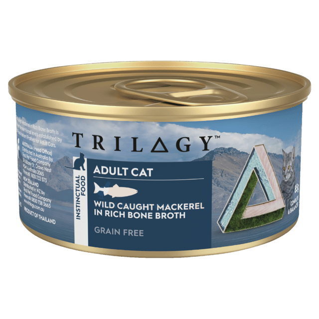 Trilogy Mackerel In Bone Broth Adult Wet Cat Food - 85g X 48