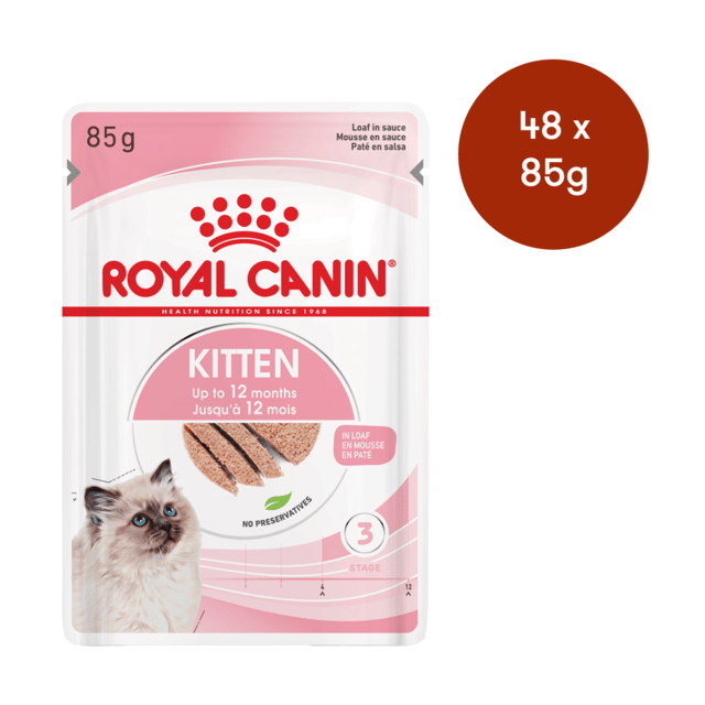 Royal Canin Instinctive Loaf Kitten Wet Cat Food - 85g X 48