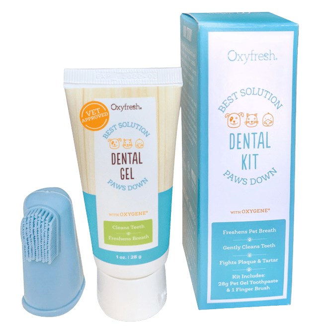 Oxyfresh Cat & Dog Gel & Finger Brush Kit - Kit