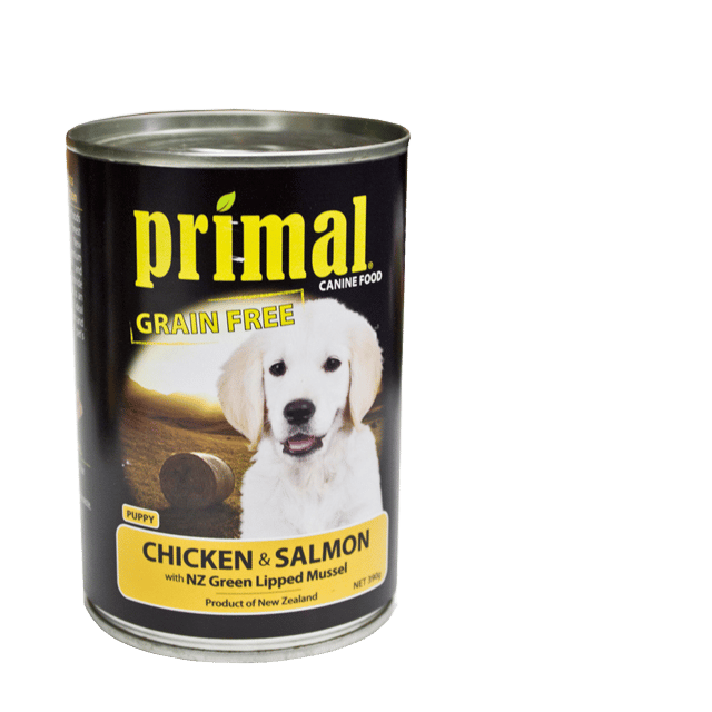 Primal Chicken & Salmon Wet Puppy Food - 390g X 12